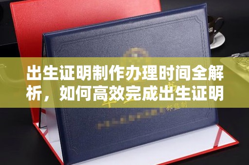 冠县出生证明制作办理时间全解析，如何高效完成出生证明申请？